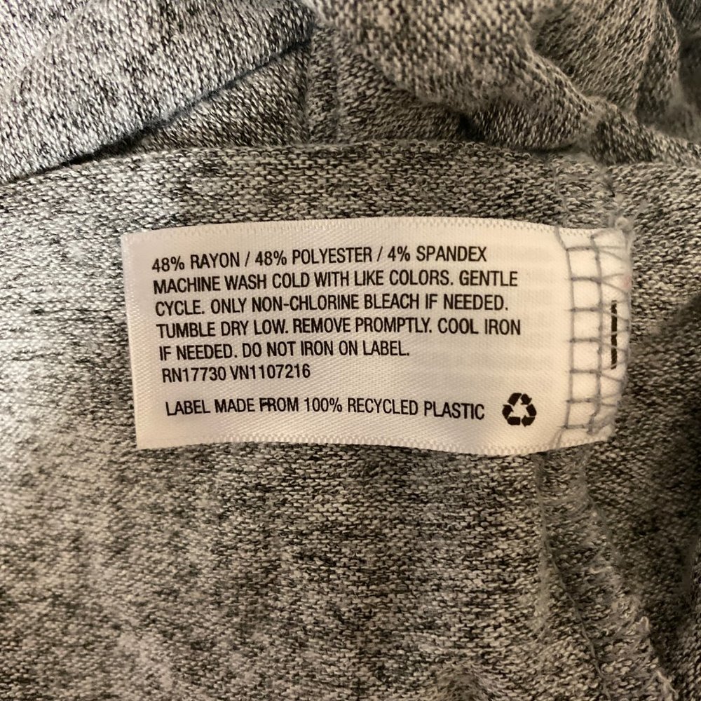 A New Day Basic Gray Short Sleeve T-Shirt SZ L - Picture 8 of 8